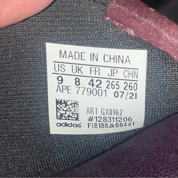 Adidas Adilette velour Slip On Womens Shoes Size 9 - Picture 7 of 7